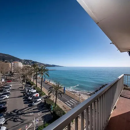 Le Dauphins Vue Exceptionnelle Mer Terrasse Climatisation شقة مينتون